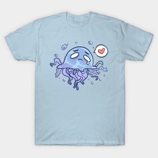 So Sad Jellyfish print T-Shirt